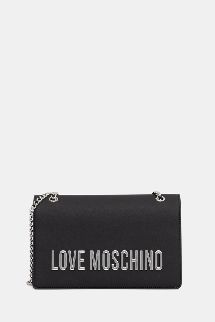 Kabelka Love Moschino nášivka černá JC4192PP1OKD000B