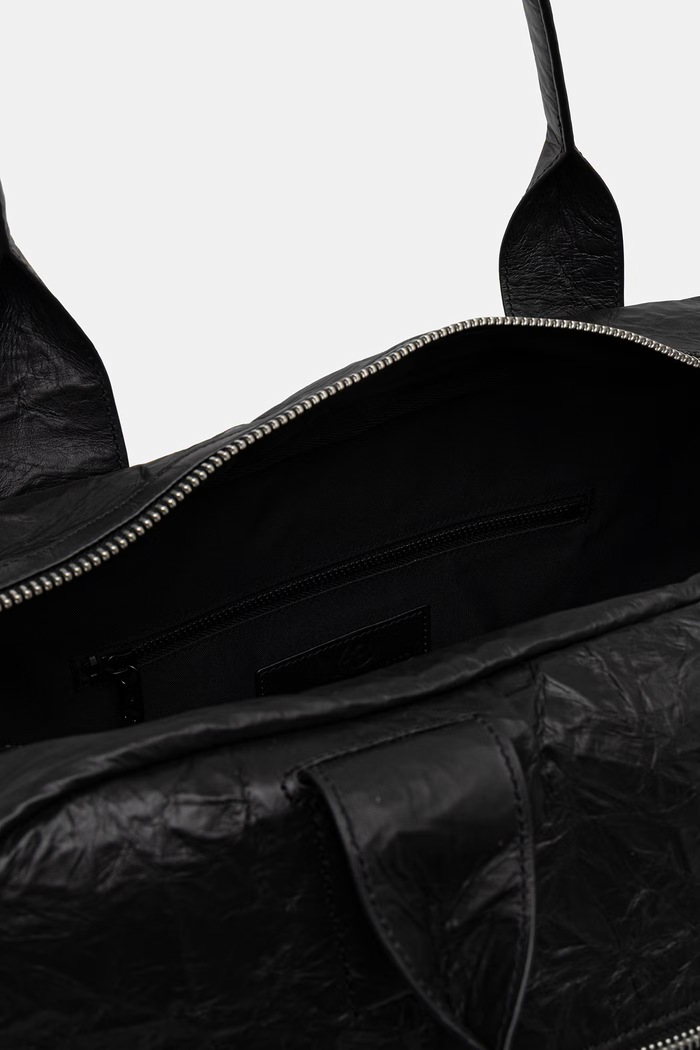Δερμάτινη τσάντα Y-3 WEEKENDER KD0168 μαύρο
