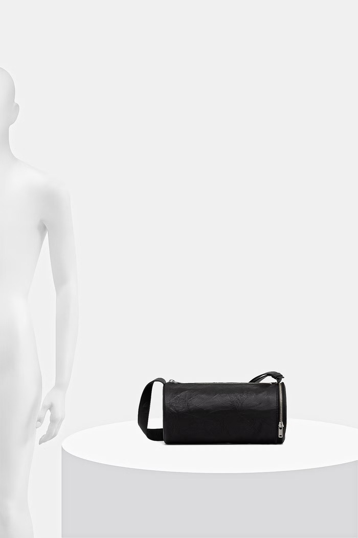 Kožená kabelka Y-3 BARREL BAG KD0169