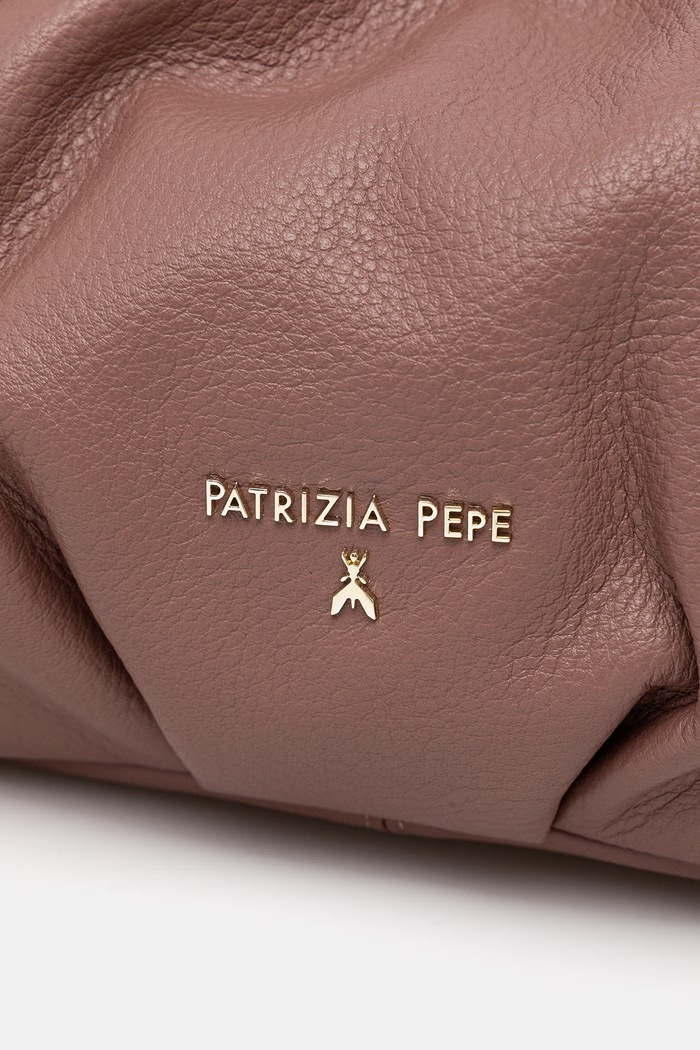 Patrizia Pepe vaková kabelka dámská kožená Bubble růžová 2B0161.L133