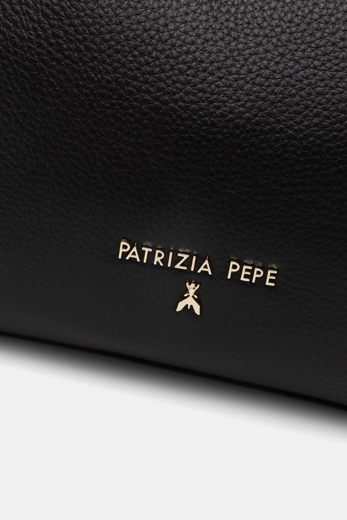 Patrizia Pepe dámska kožená kabelka čierna 2B0168.L133