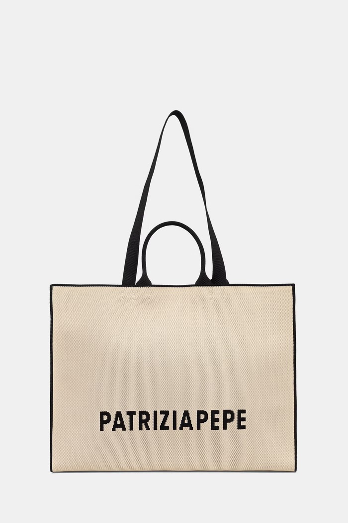 Patrizia Pepe kabelka typu tote dámska béžová 2B0175.K264