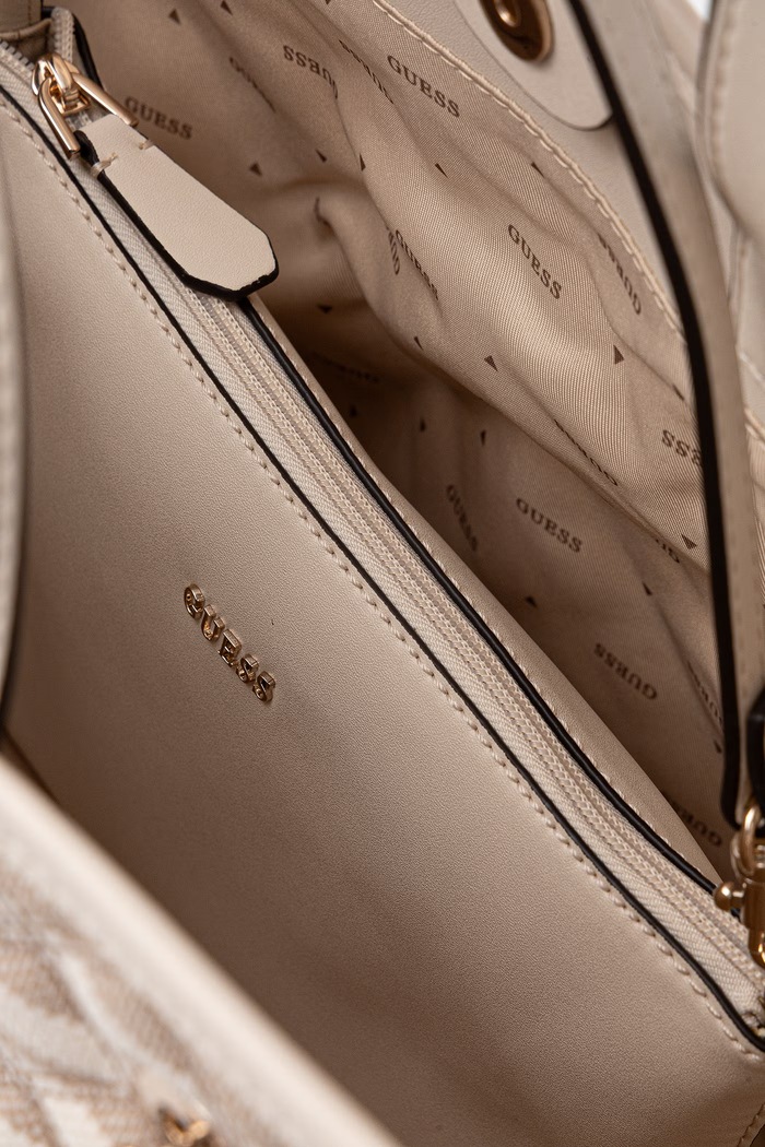 Guess shopper torba za žene od imitacije kože GIULLY HWAG96.73290 bež