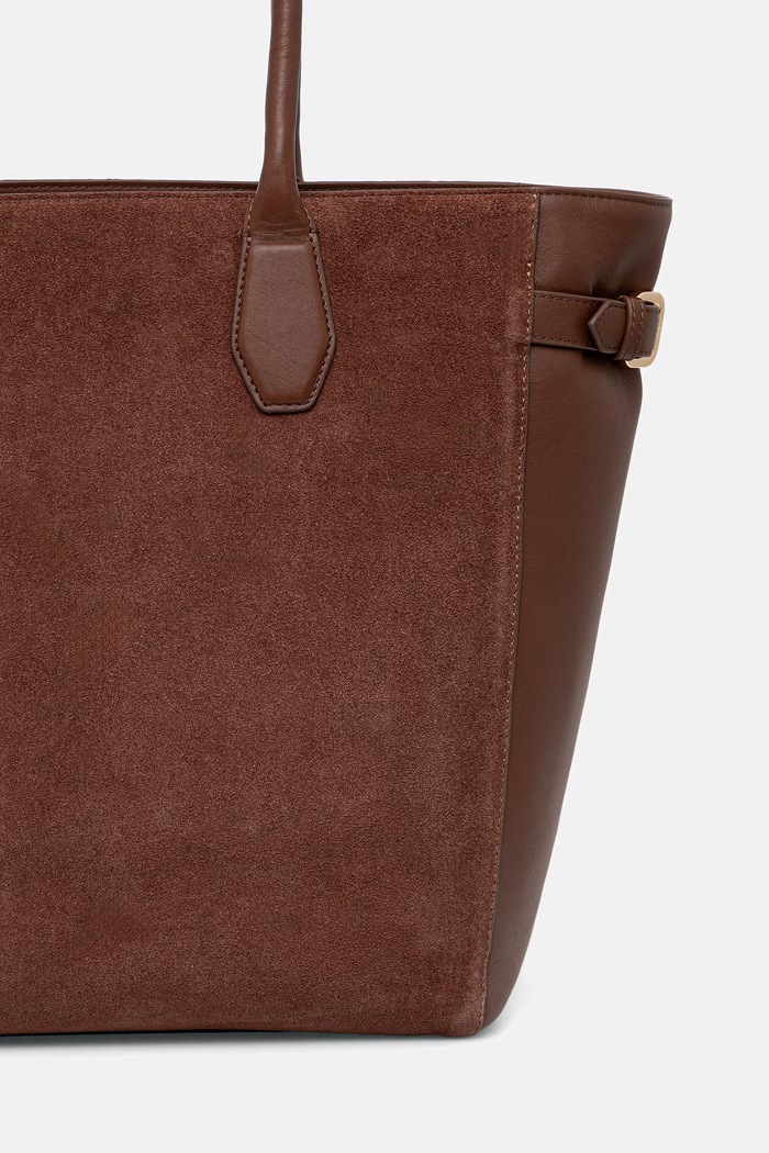 Akcesoria Guess torebka zamszowa ANITHA HWANSS.P6204 brązowy