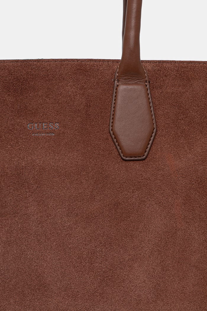 Guess torebka zamszowa ANITHA brązowy HWANSS.P6204
