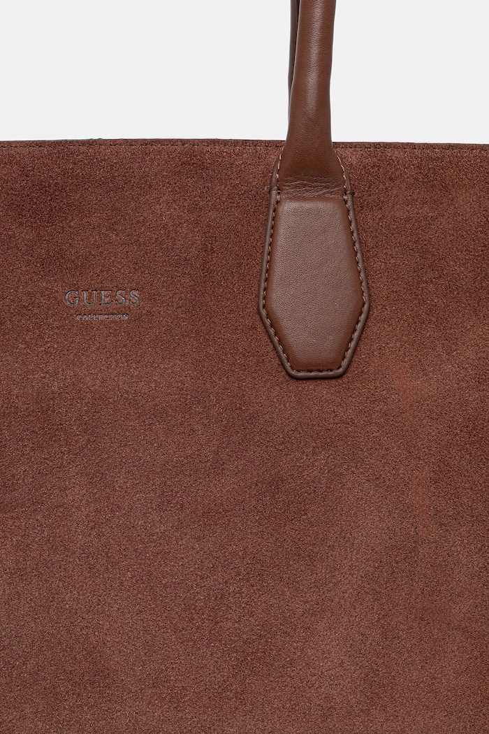 Guess torebka zamszowa ANITHA brązowy HWANSS.P6204