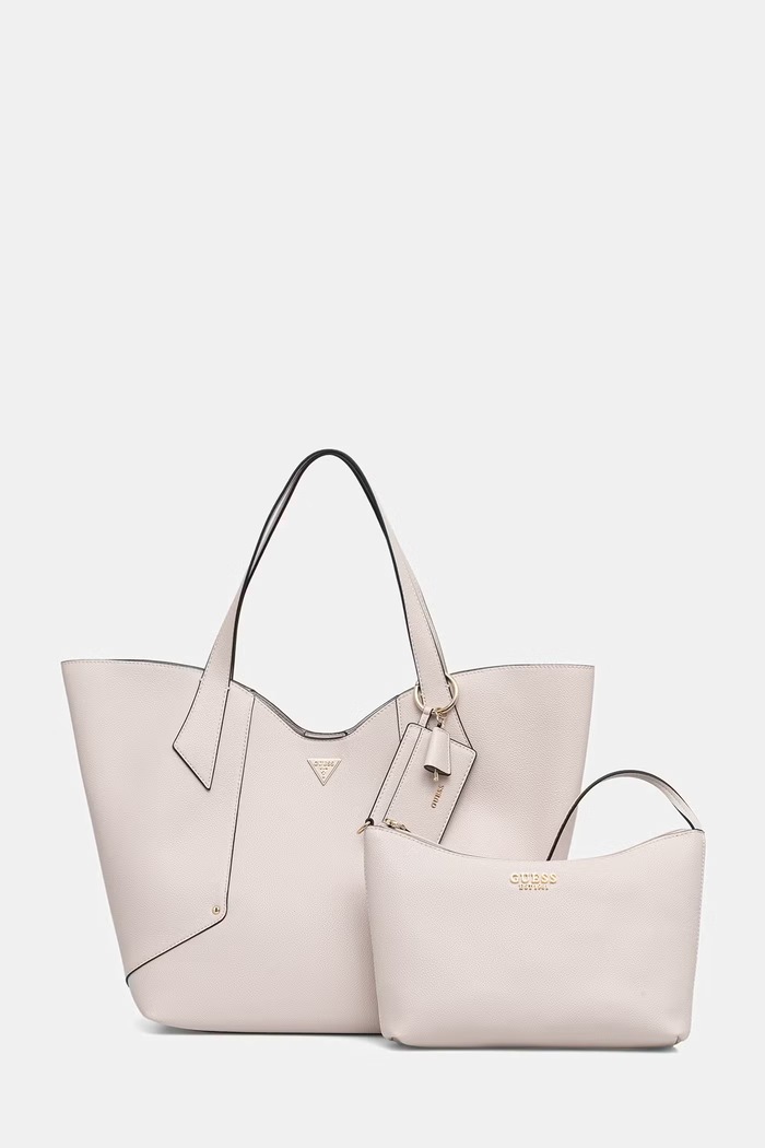 Guess Torebka shopper damska z imitacji skóry DARCY beżowy HWBG99.14240