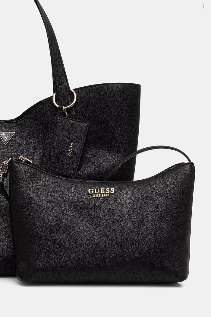 Guess geantă shopper pentru femei, cu imitație de piele DARCY negru HWBG99.14240