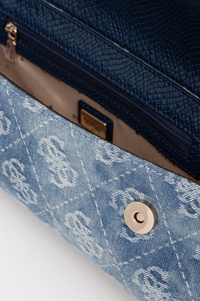 Guess dámska džínsová bagetová kabelka DOVIE HWDG99.09190 tmavomodrá