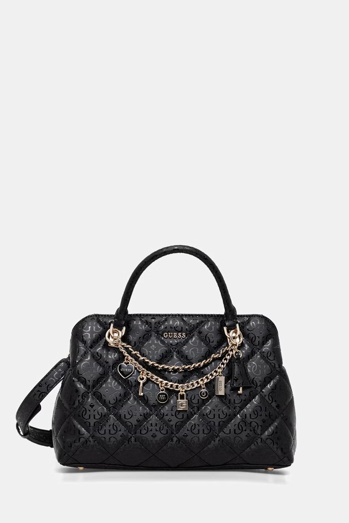 Guess dámska crossbody kabelka z imitácie kože LIBBY čierna HWGG99.12060
