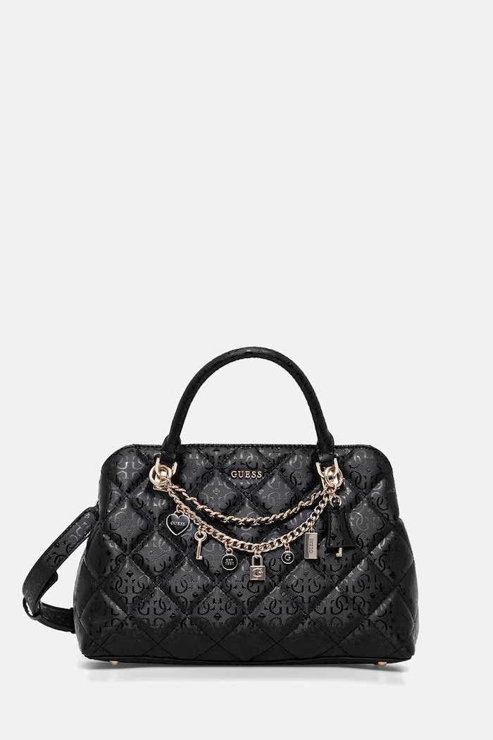 Guess dámska crossbody kabelka z imitácie kože LIBBY čierna HWGG99.12060