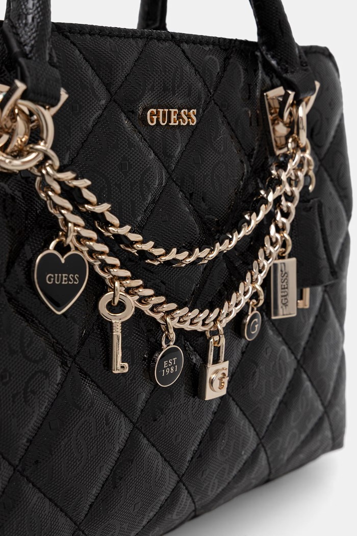 Guess dámska crossbody kabelka z imitácie kože LIBBY čierna HWGG99.12060