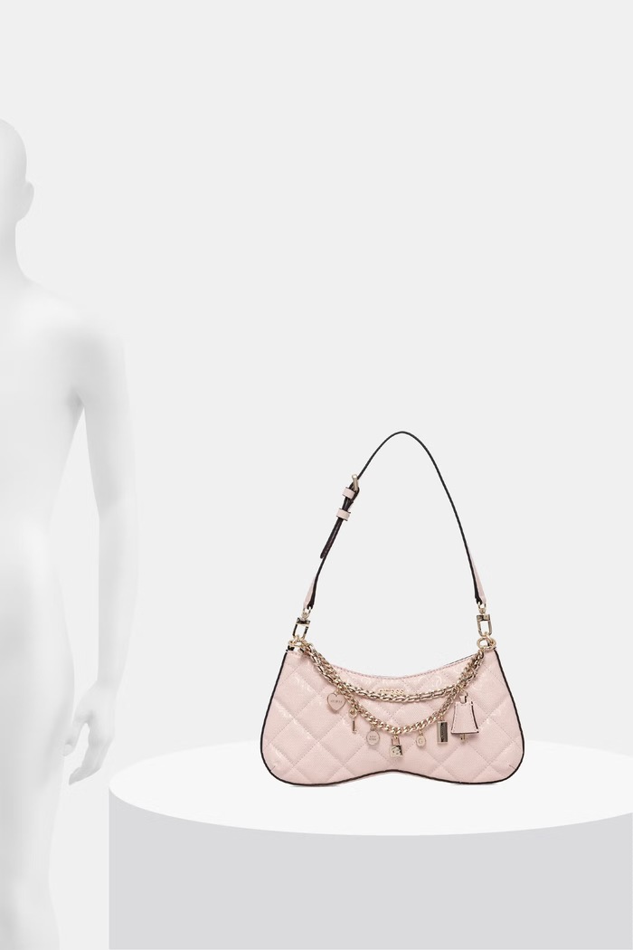 Guess torebka damska z imitacji skóry LIBBY HWGG99.12180 różowy