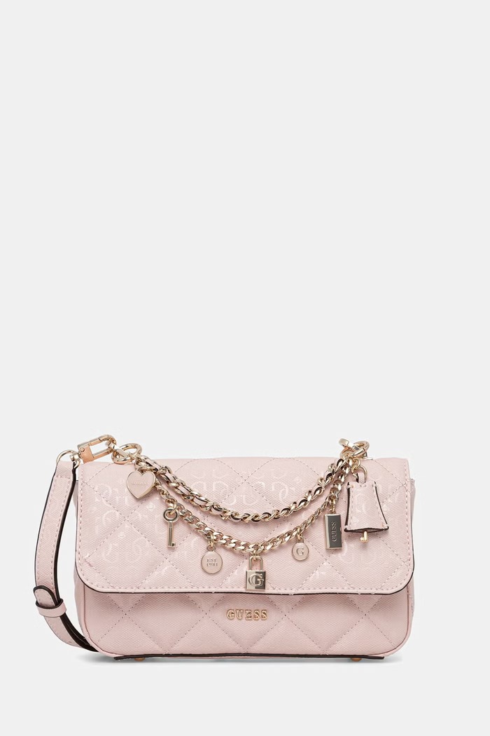 Guess dámska crossbody kabelka LIBBY ružová HWGG99.12200