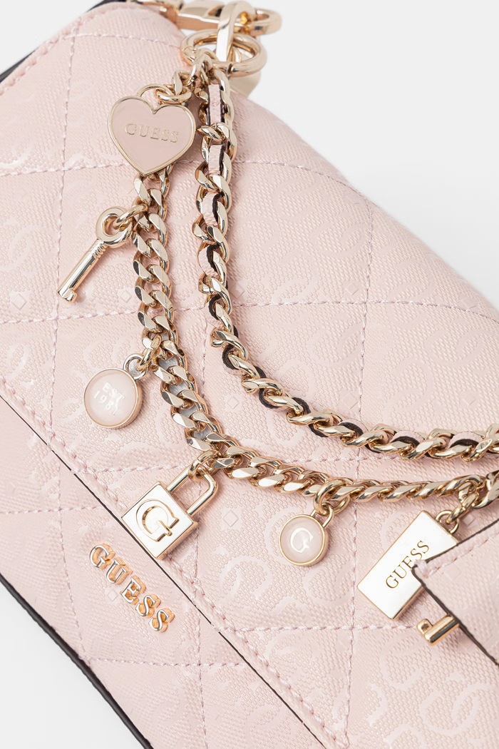 Guess dámska crossbody kabelka LIBBY ružová HWGG99.12200