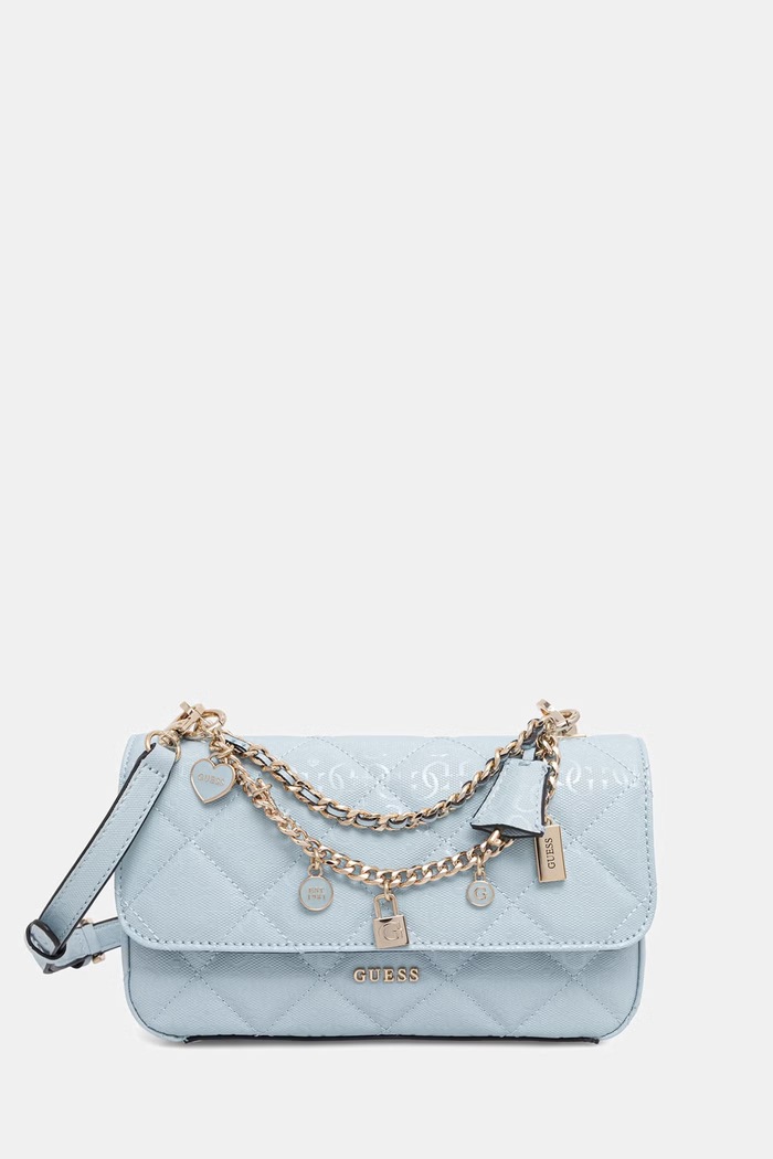 Guess dámska crossbody kabelka LIBBY modrá HWGG99.12200