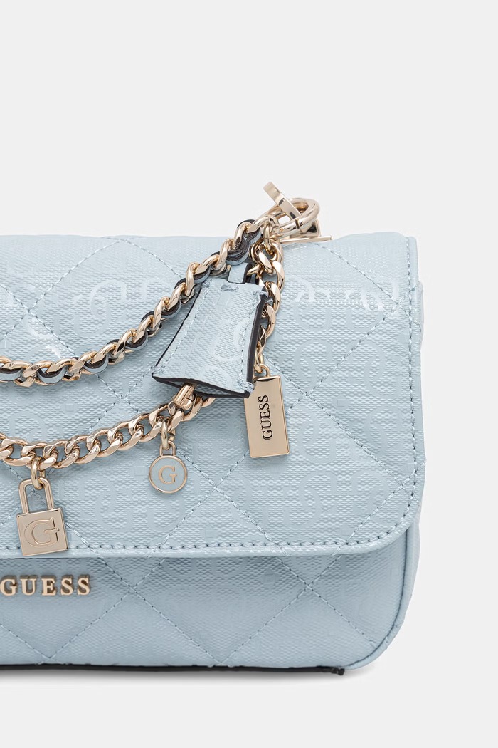 Guess dámska crossbody kabelka LIBBY modrá HWGG99.12200