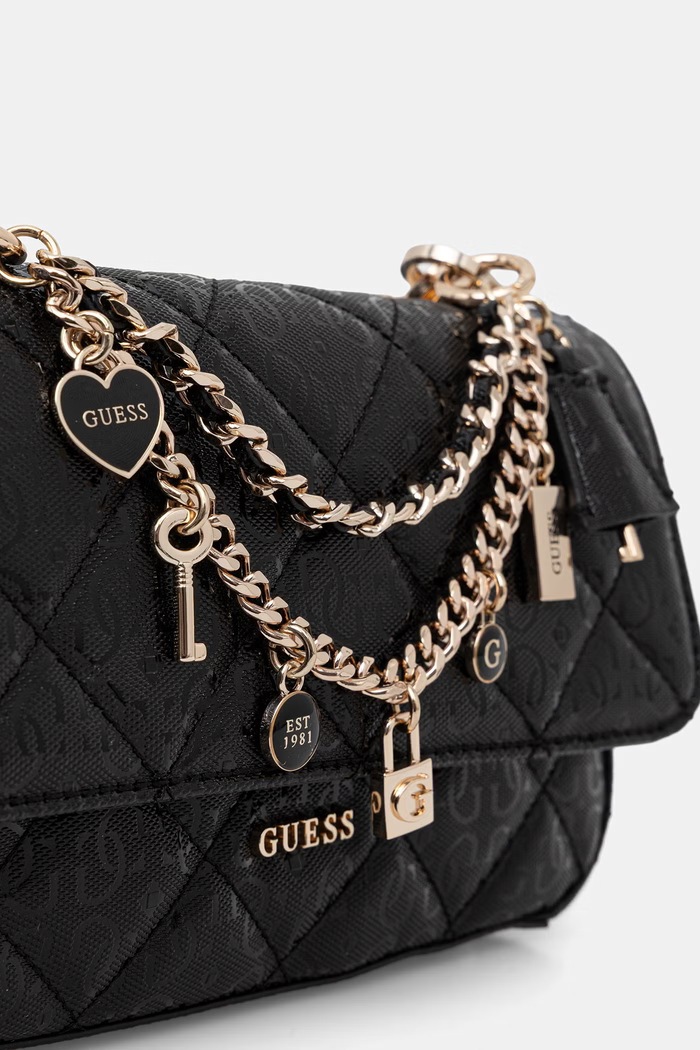 Guess dámska crossbody kabelka LIBBY čierna HWGG99.12200