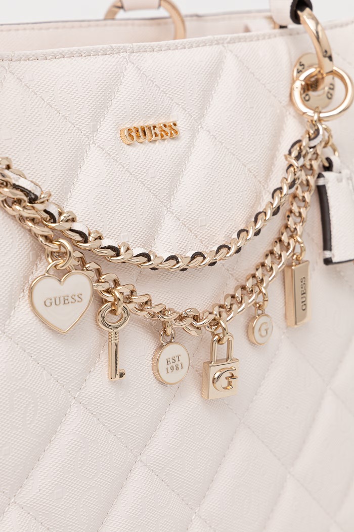 Guess torebka shopper damska LIBBY beżowy HWGG99.12250