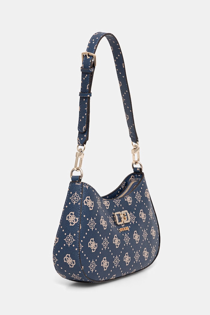 Guess torebka kuferek damska z imitacji skóry EMELIE HWGP99.28180 granatowy SS26