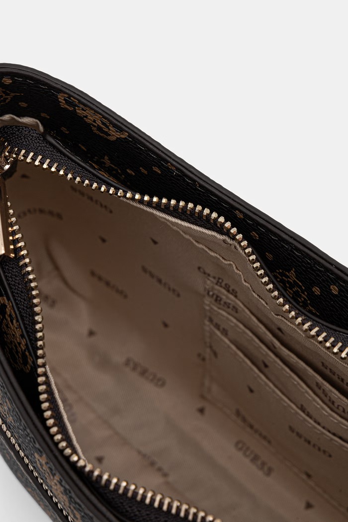 Guess torebka kuferek damska z imitacji skóry EMELIE brązowy HWGP99.28180