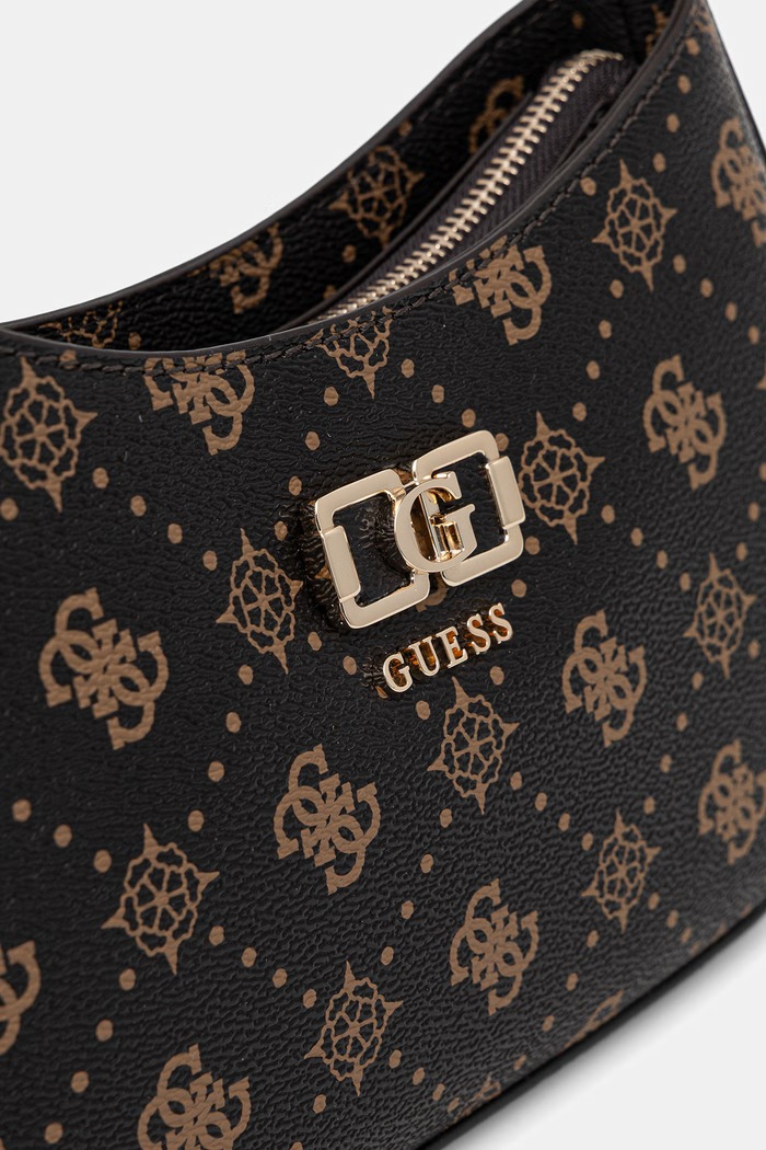 Guess torebka kuferek damska z imitacji skóry EMELIE HWGP99.28180 brązowy
