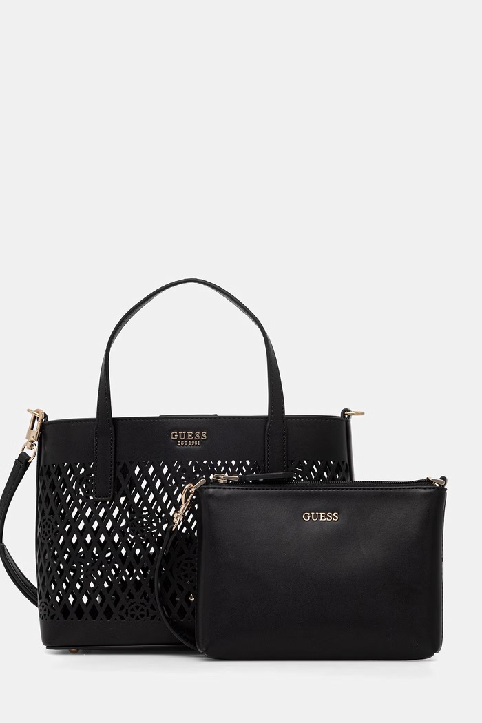 Guess geantă pentru femei LETTY negru HWPG99.11750