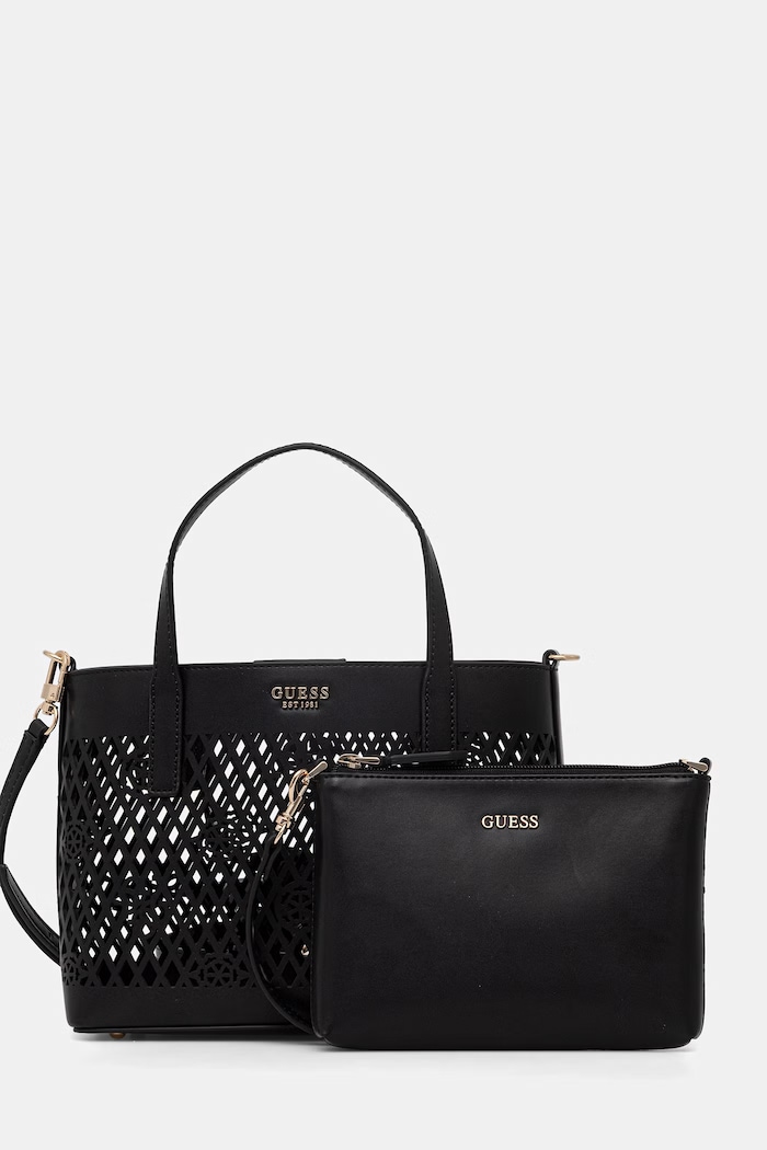 Guess geantă pentru femei LETTY negru HWPG99.11750