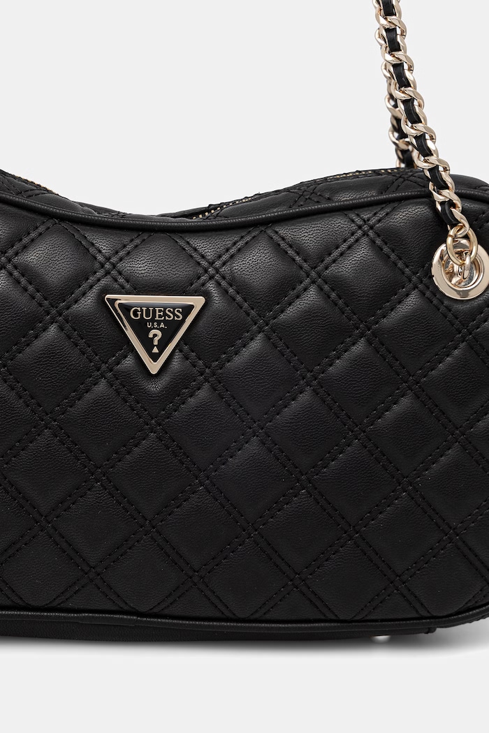 Guess geantă baguette pentru femei, cu imitație de piele GIULLY negru HWQG96.73090