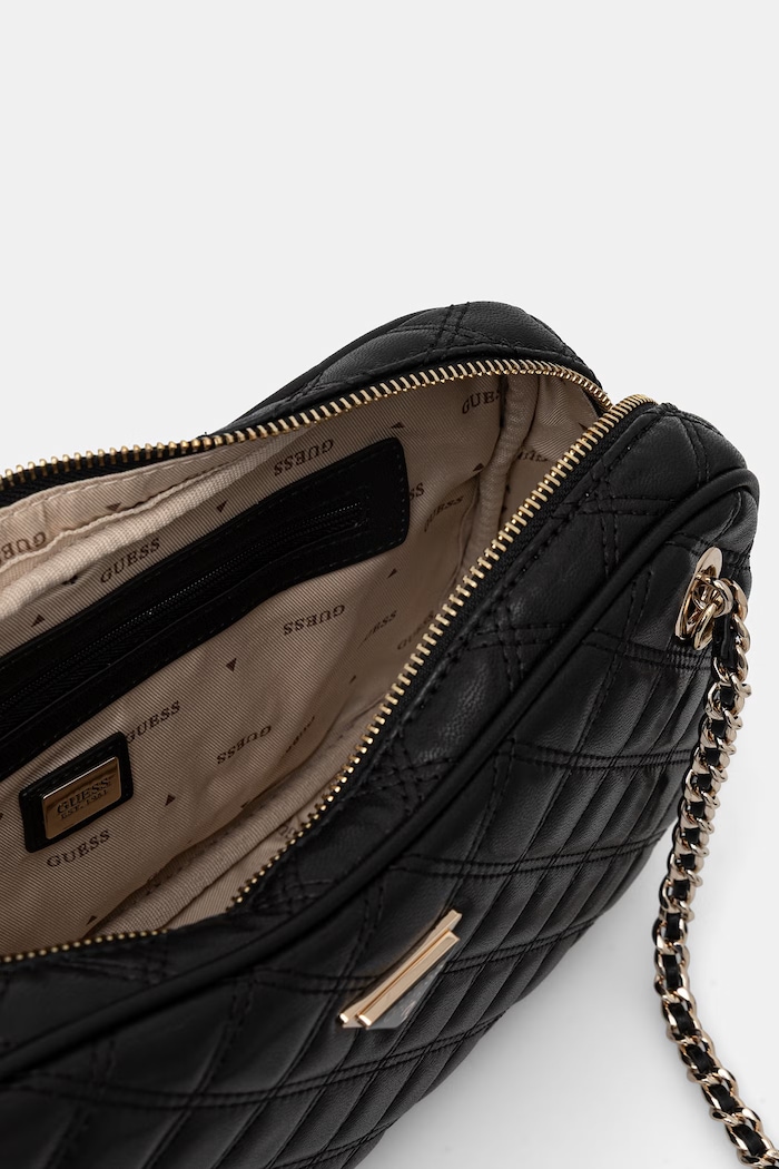 Guess geantă baguette pentru femei, cu imitație de piele GIULLY HWQG96.73090 negru
