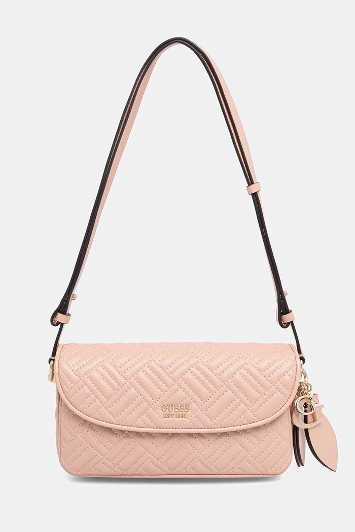 Guess dámska bagetová kabelka z imitácie kože SALLY ružová HWQG99.21210