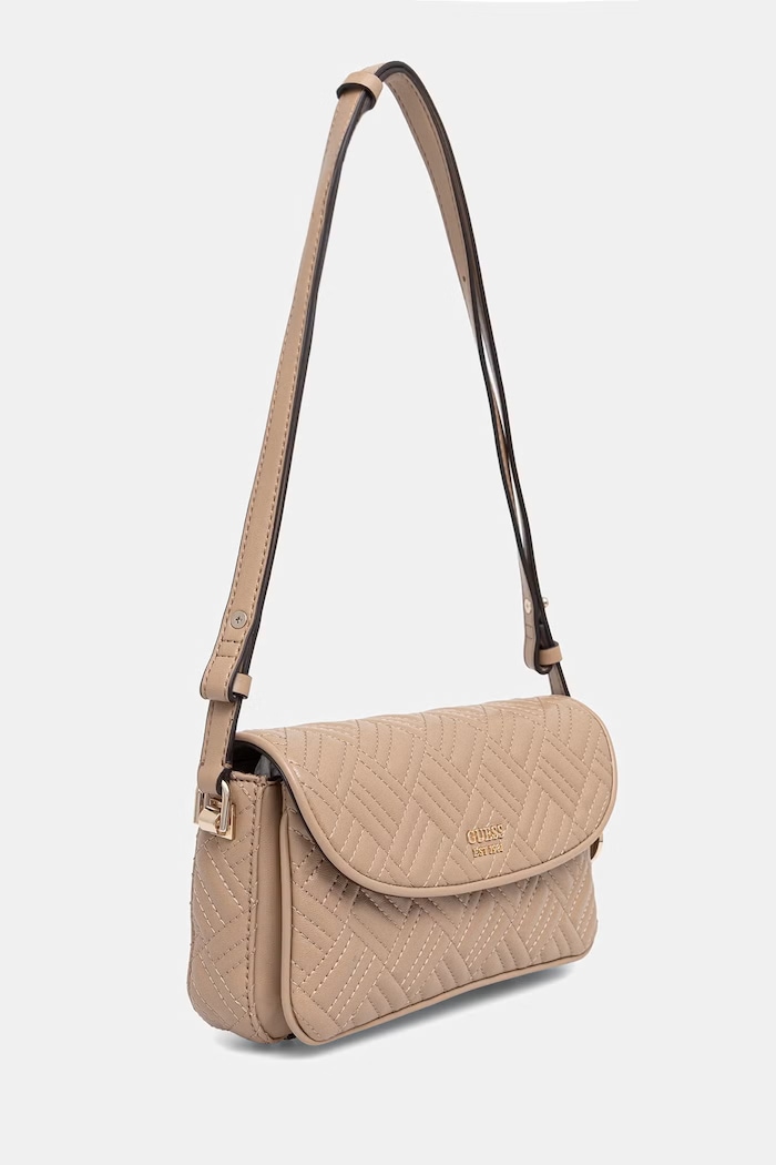 Guess dámska bagetová kabelka z imitácie kože SALLY HWQG99.21210 béžová SS26