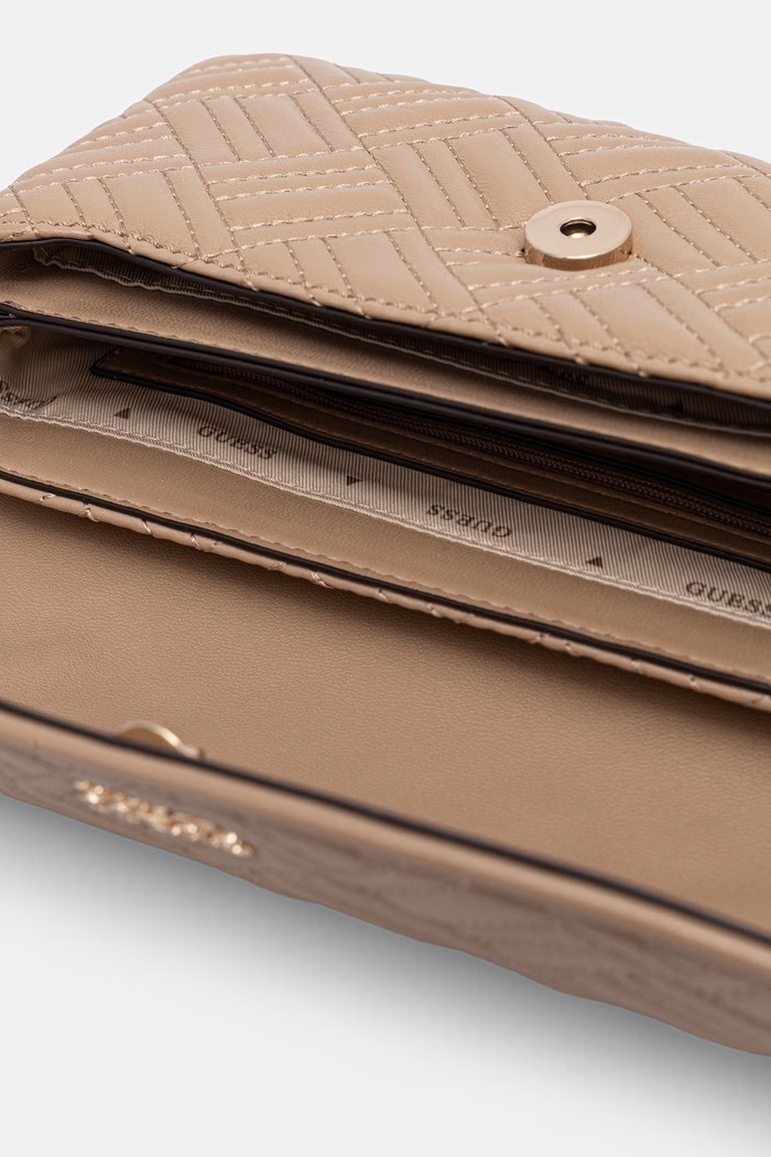 Guess dámska bagetová kabelka z imitácie kože SALLY HWQG99.21210 béžová