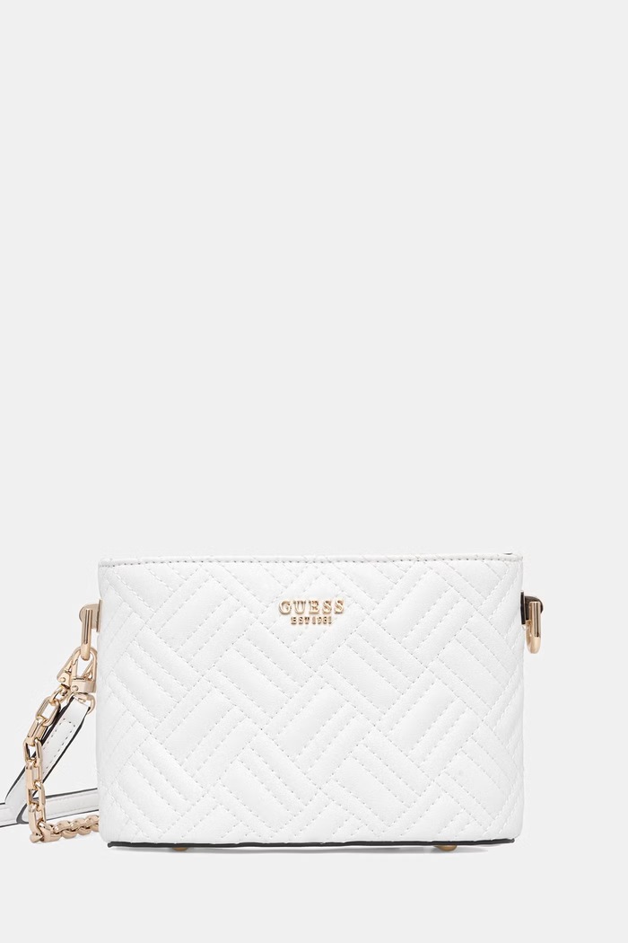Guess crossbody kabelka dámska SALLY biela HWQG99.21770