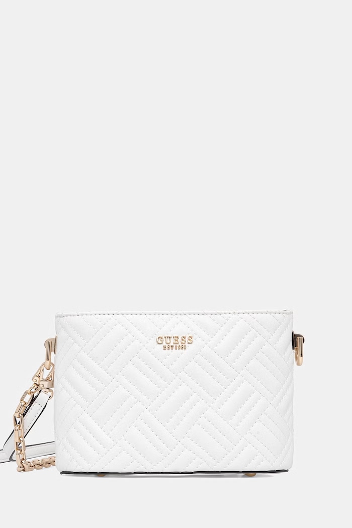 Guess crossbody kabelka dámska SALLY biela HWQG99.21770