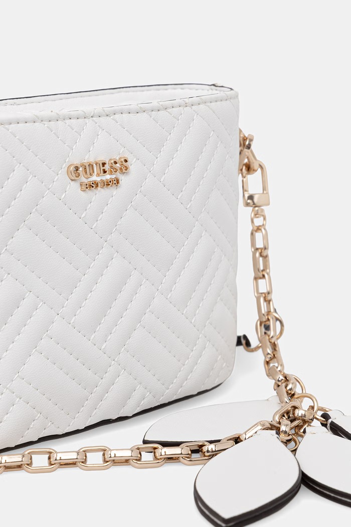 Guess crossbody kabelka dámska SALLY biela HWQG99.21770