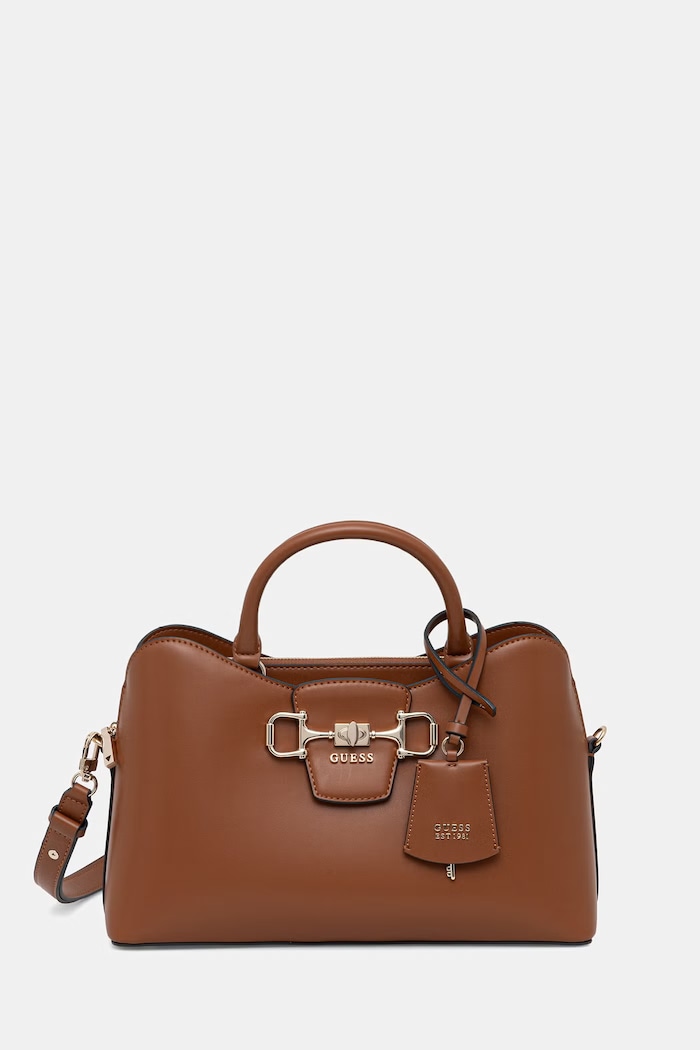 Guess torebka tote damska z imitacji skóry JANIE brązowy HWVG99.10060