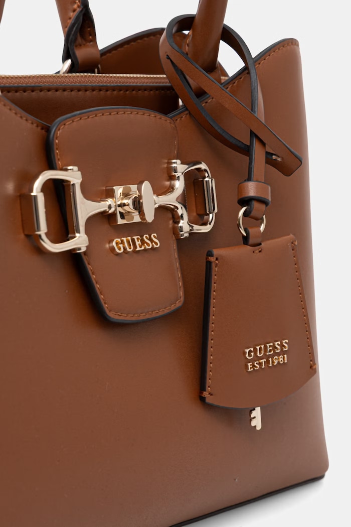 Guess torebka tote damska z imitacji skóry JANIE brązowy HWVG99.10060