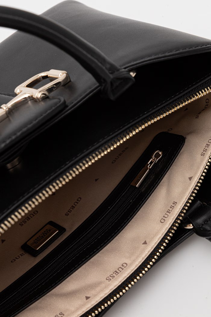 Guess torebka tote damska z imitacji skóry JANIE czarny HWVG99.10060