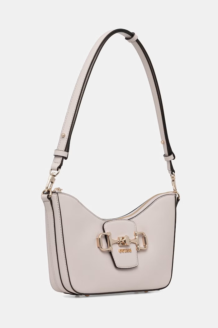 Guess geantă baguette pentru femei, cu imitație de piele JANIE HWVG99.10180 bej SS26