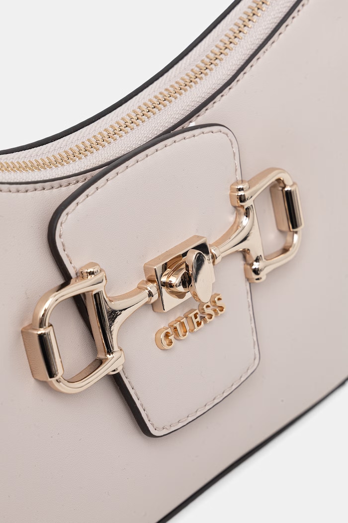 Guess geantă baguette pentru femei, cu imitație de piele JANIE bej HWVG99.10180