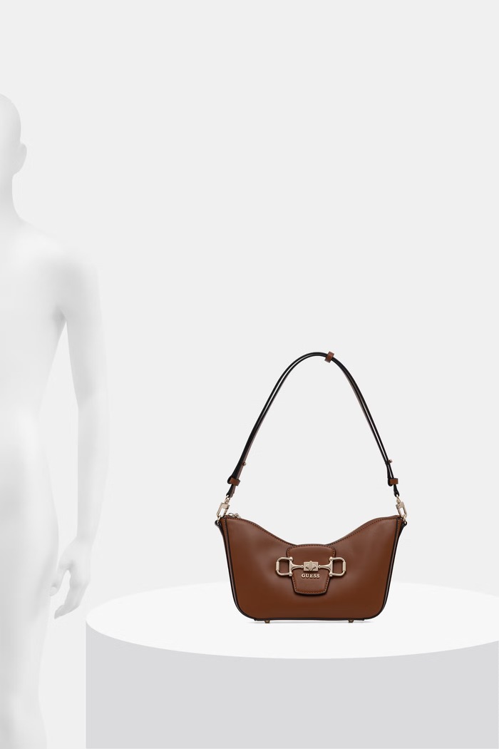 Guess geantă baguette pentru femei, cu imitație de piele JANIE HWVG99.10180