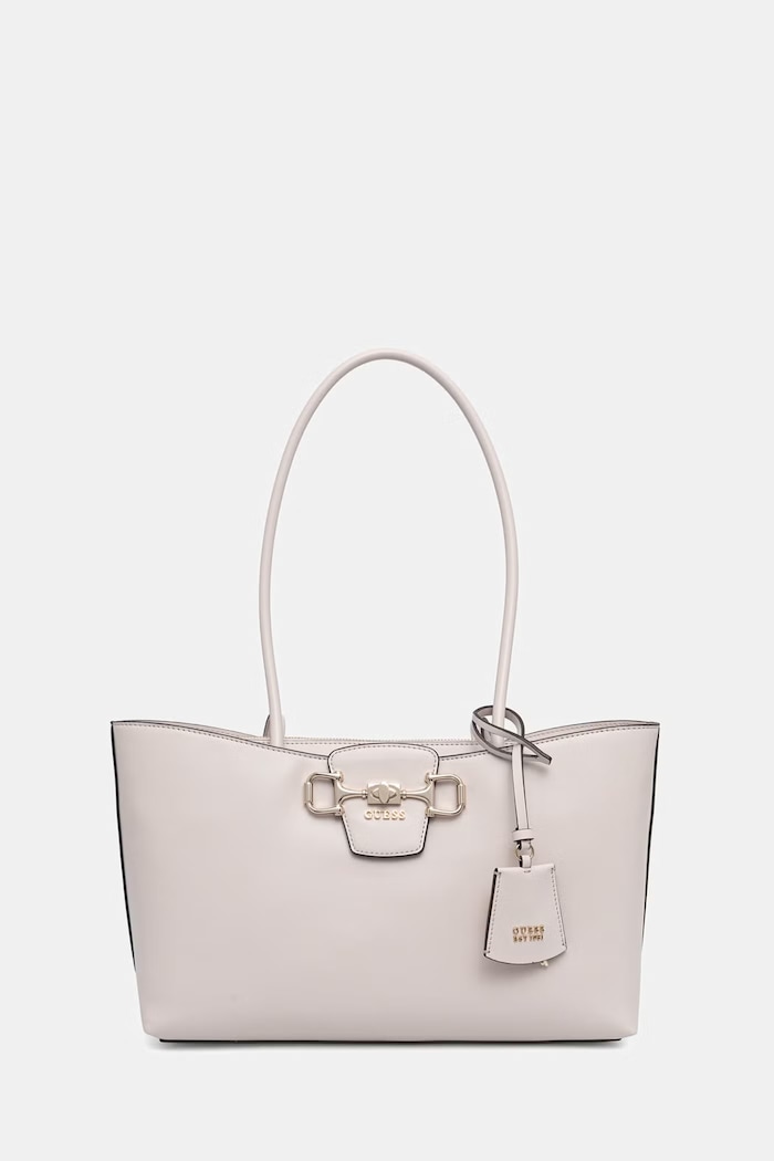 Guess kabelka typu tote dámska z imitácie kože JANIE béžová HWVG99.10230