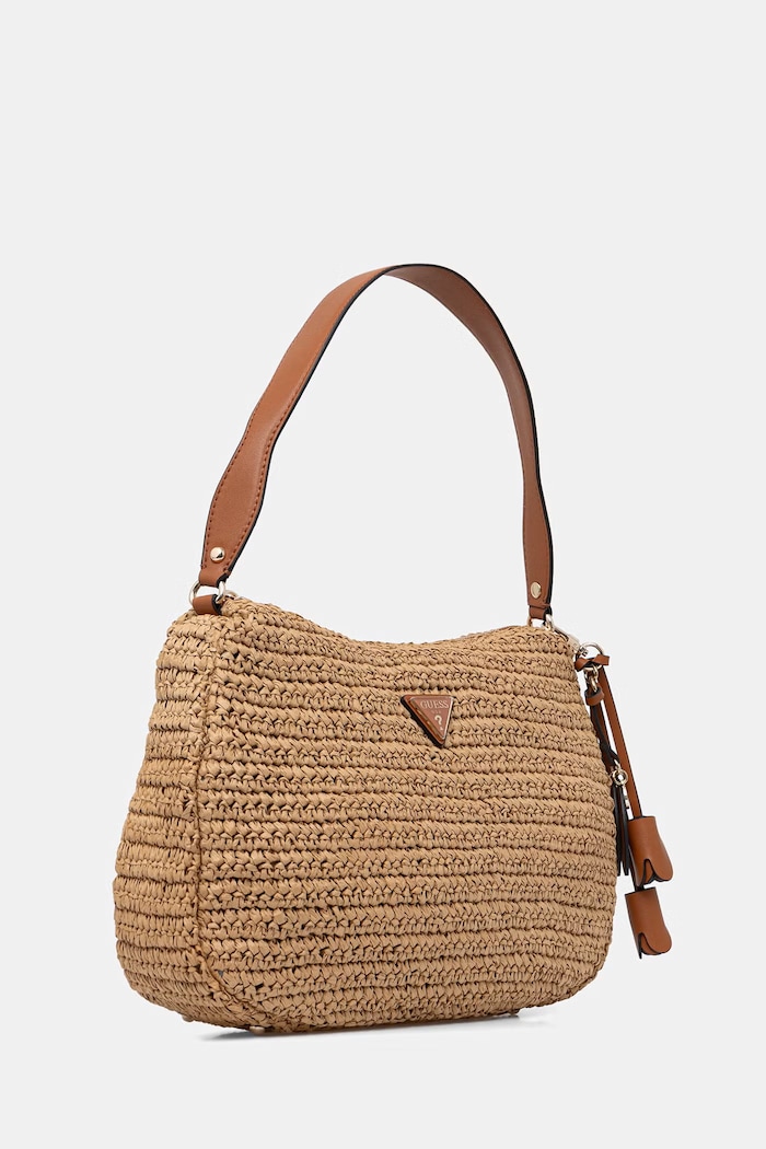 Guess μικρή τσάντα γυναικεία πλεγμένη OFELIA HWWG99.23010 μπεζ SS26
