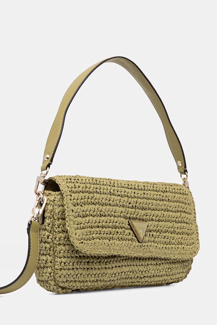 Guess μπαγκέτα γυναικεία πλεκτή OFELIA HWWG99.23190 πράσινο SS26