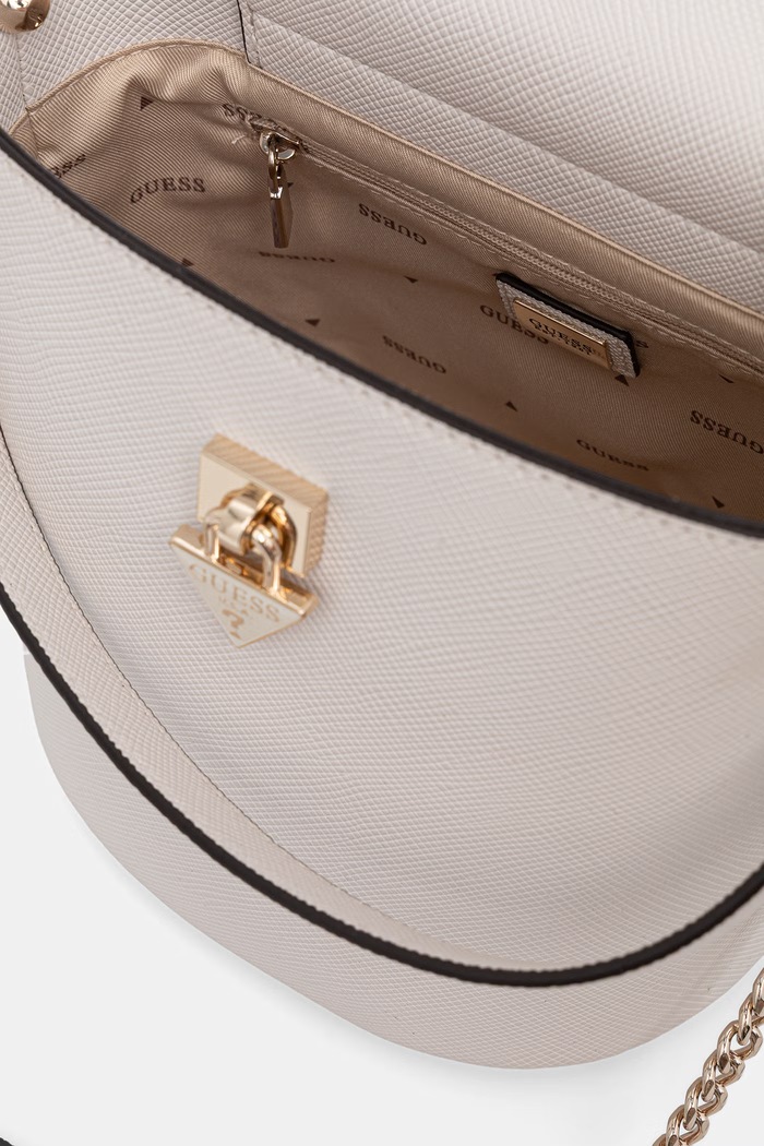 Guess dámska crossbody kabelka z imitácie kože PATSIE HWZG99.19030 béžová