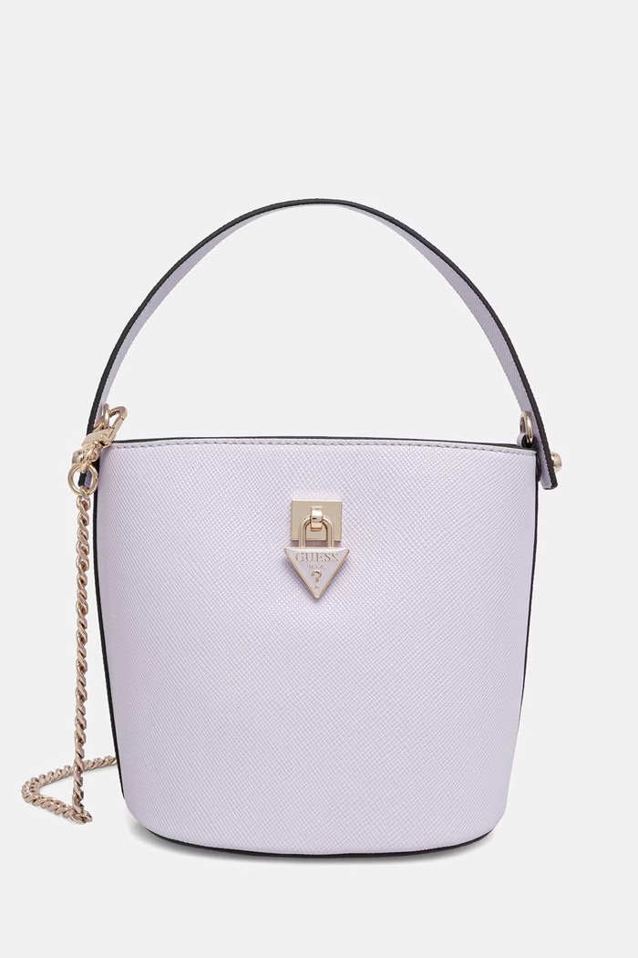Guess dámska crossbody kabelka z imitácie kože PATSIE fialová HWZG99.19030