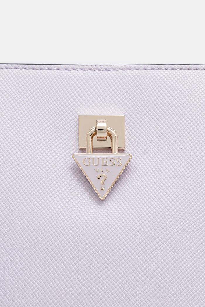 Guess dámska crossbody kabelka z imitácie kože PATSIE fialová HWZG99.19030