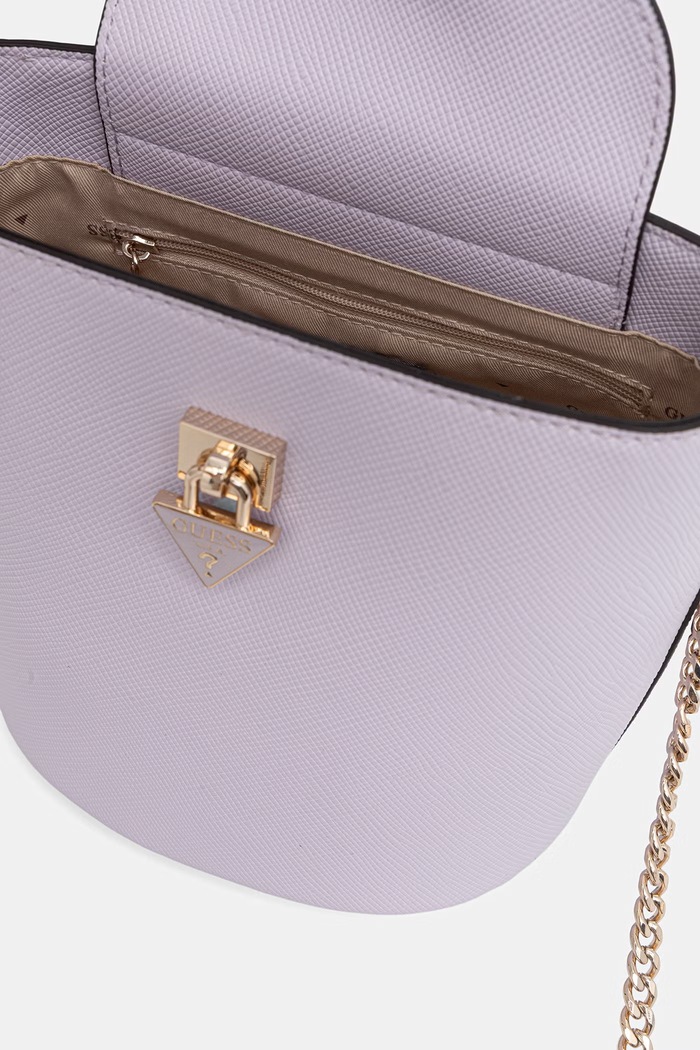 Guess dámska crossbody kabelka z imitácie kože PATSIE HWZG99.19030 fialová