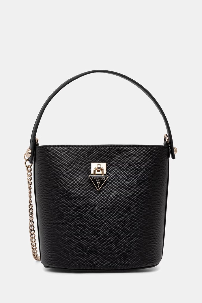 Guess dámska crossbody kabelka z imitácie kože PATSIE čierna HWZG99.19030